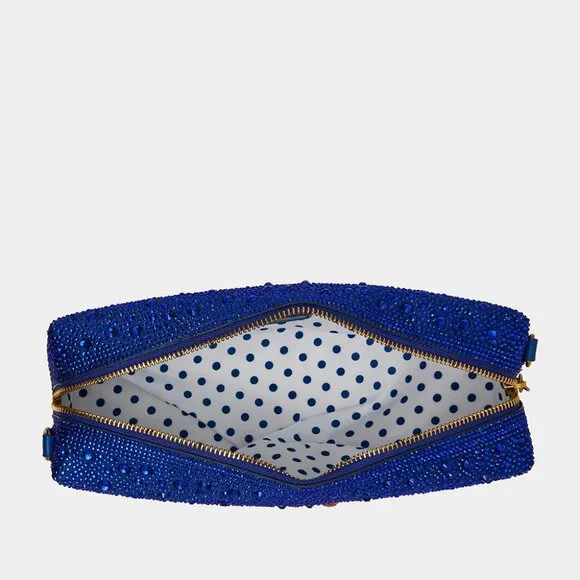 Betsey Johnson Kitsch Feelin Saucy Crossbody Bag Blue Multi NWT - Picture 9 of 12